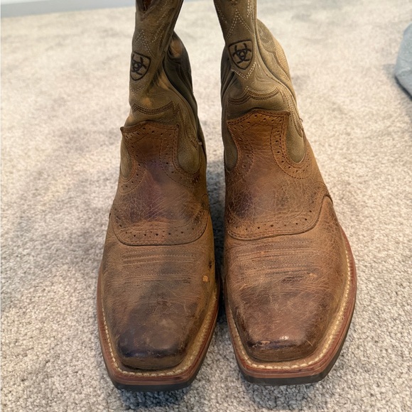 Ariat Mens (or Womens) Tan/Brown Western Cowboy Boots Size US 8EE Style 10002230 - Picture 8 of 16